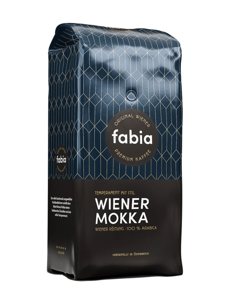 Eine Packung Fabia Wiener Mokka