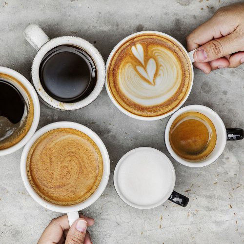 Couple enjoying coffee on the weekend